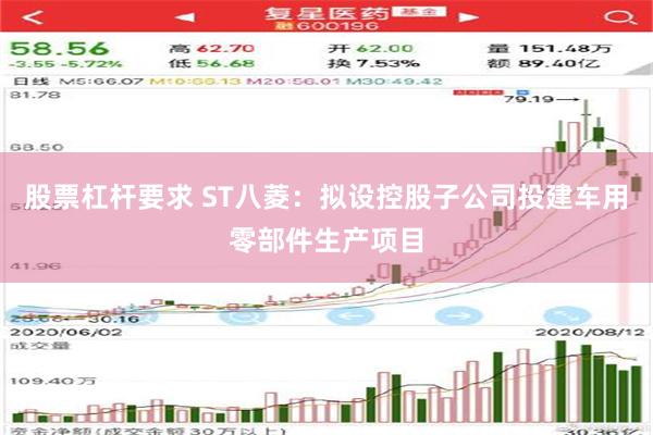 股票杠杆要求 ST八菱：拟设控股子公司投建车用零部件生产项目