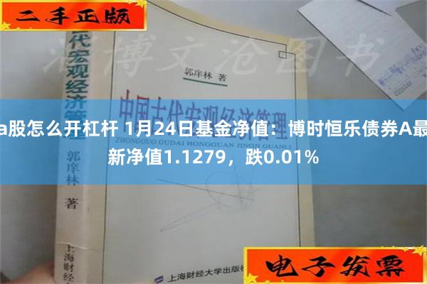 a股怎么开杠杆 1月24日基金净值：博时恒乐债券A最新净值1.1279，跌0.01%