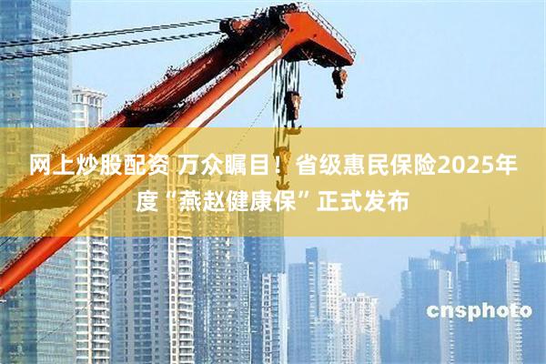 网上炒股配资 万众瞩目！省级惠民保险2025年度“燕赵健康保”正式发布